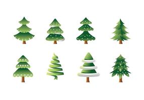 Vector Het verzamelen van kerstbomen of Sapin