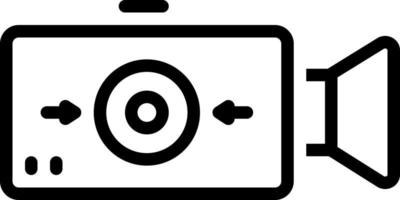 lijnpictogram voor record vector