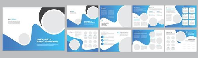 creatief bedrijf profiel brochure vector