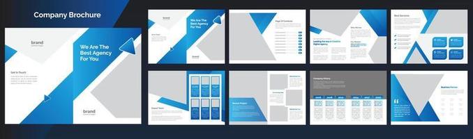 creatief bedrijf profiel brochure vector