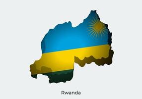 rwanda vlag. papier besnoeiing stijl ontwerp van officieel wereld vlag. kaart concept. fit voor banier, achtergrond, poster, jubileum sjabloon, festival vakantie, onafhankelijk dag. vector eps 10