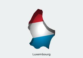 Luxemburg vlag. papier besnoeiing stijl ontwerp van officieel wereld vlag. fit voor banier, achtergrond, poster, jubileum sjabloon, festival vakantie, onafhankelijk dag. vector eps 10