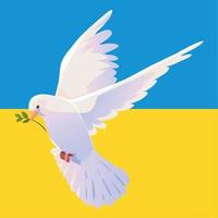 duif Oekraïne Nee oorlog vector
