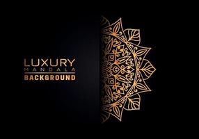 luxe sier mandala logo achtergrond, arabesk stijl. vector