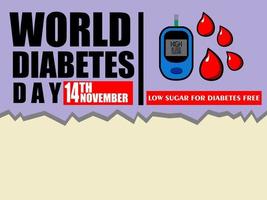 illustratie vector van wereld diabetes dag
