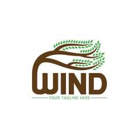 modern wind logo vector illustratie