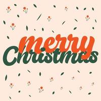 vrolijk Kerstmis vector tekst kalligrafische belettering ontwerp kaart sjabloon.