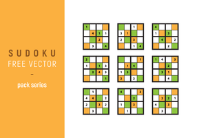 Sudoku vector pack serie