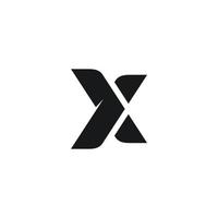 abstract X eerste brief monogram vector logo ontwerp