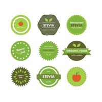 groen tags voor stevia vector