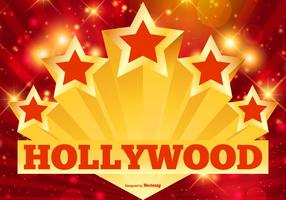 Hollywood Stars and Lights Illustratie