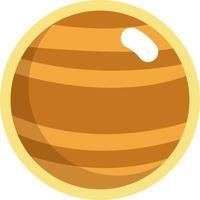 ruimte Jupiter, illustratie, vector Aan een wit achtergrond.