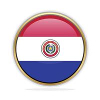 knop vlag ontwerp sjabloon Paraguay vector