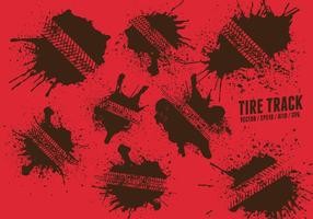 Tire Track Set vector