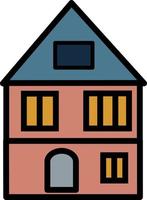 oranje huis, illustratie, vector, Aan een wit achtergrond. vector