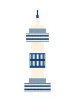 Koreaans toren mijlpaal vector