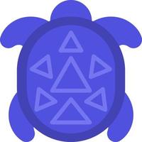 blauw schelp schildpad, illustratie, vector, Aan een wit achtergrond. vector