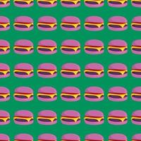 hamburgers patroon, illustratie, vector Aan wit achtergrond