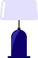 blauw lamp, illustratie, vector Aan wit achtergrond.