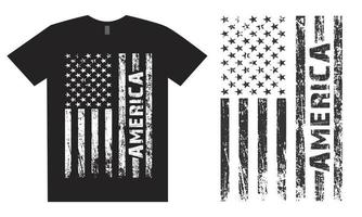 Amerika t overhemd ontwerp vector