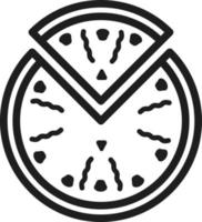 restaurant pizza, illustratie, vector Aan een wit achtergrond.