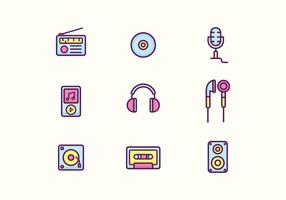 Free Music Icons vector