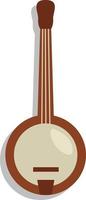 Afrikaanse banjo, illustratie, vector, Aan een wit achtergrond. vector