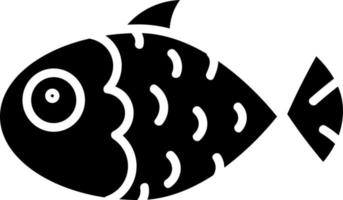 zwart vis met kieuwen , illustratie, vector Aan wit achtergrond.