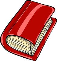 rood boek, illustratie, vector Aan wit achtergrond