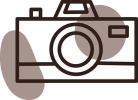 foto camera, illustratie, vector, Aan een wit achtergrond. vector