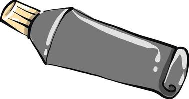 klein tandpasta, illustratie, vector Aan wit achtergrond