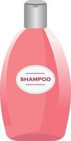 roze shampoo ,illustratie, vector Aan wit achtergrond.