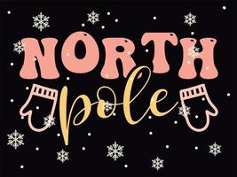 noorden pool 05 vrolijk Kerstmis en gelukkig vakantie typografie reeks vector