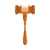 houten hamer voor gerechtigheid vector