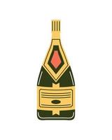 Champagne fles drank vector