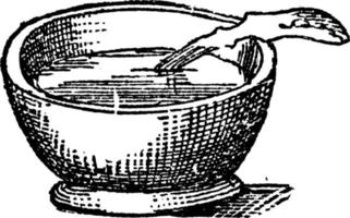 soep, wijnoogst illustratie vector