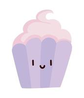 koekje kawaii icoon vector