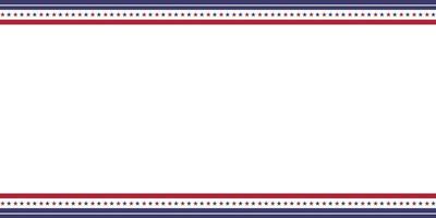 patriottisch grens verdeler Amerikaans Verenigde Staten van Amerika vlag. vector