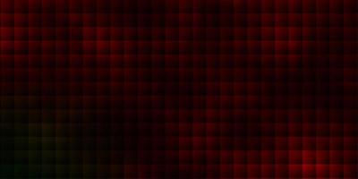 donkergroene, rode vectorachtergrond met rechthoeken. vector