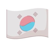 Koreaans vlag land vector