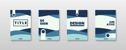 abstract achtergrond creatief Hoes set. kan worden gebruikt voor collage bladzijde, groet kaart, uitnodiging, brochure, banier idee, boek omslag, boekje afdrukken, vector