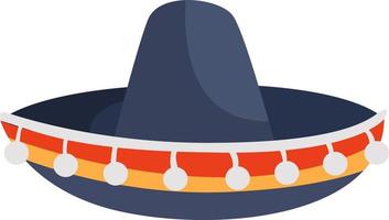 blauw sombrero, illustratie, vector Aan wit achtergrond