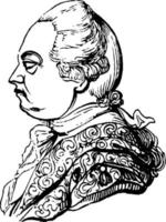 Frederik, heer noorden, graaf van guilford, wijnoogst illustratie vector