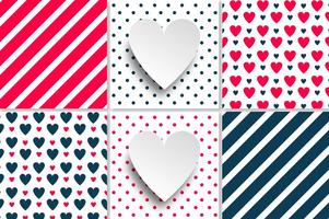 Vector Love Seamless Patterns