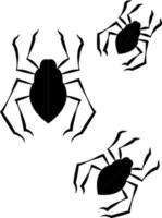 spinnen, illustratie, vector Aan wit achtergrond.