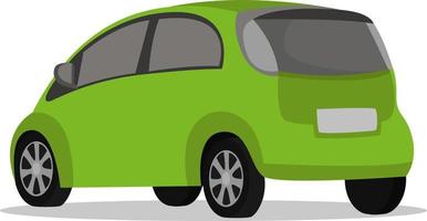 groen auto, illustratie, vector Aan wit achtergrond