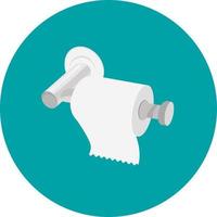 toilet papier houder, illustratie, vector Aan wit achtergrond