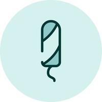 Dames tampons kussentjes, illustratie, vector Aan een wit achtergrond.