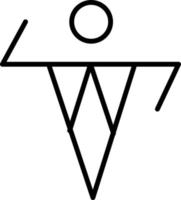 menselijk pictogram, illustratie, Aan een wit achtergrond. vector