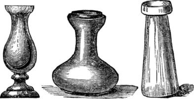 hyacint bril, wijnoogst illustratie. vector